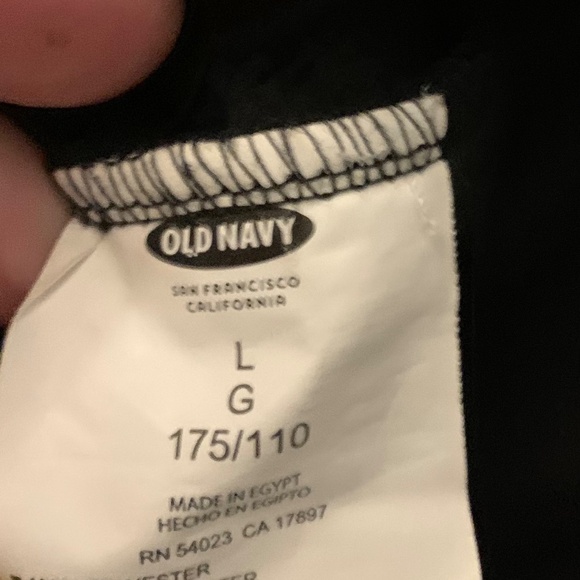 Old Navy black fleece mock-neck full zip up sweatshirt - Picture 7 of 7